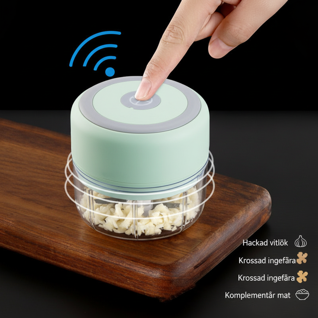 Användning vitlökspress